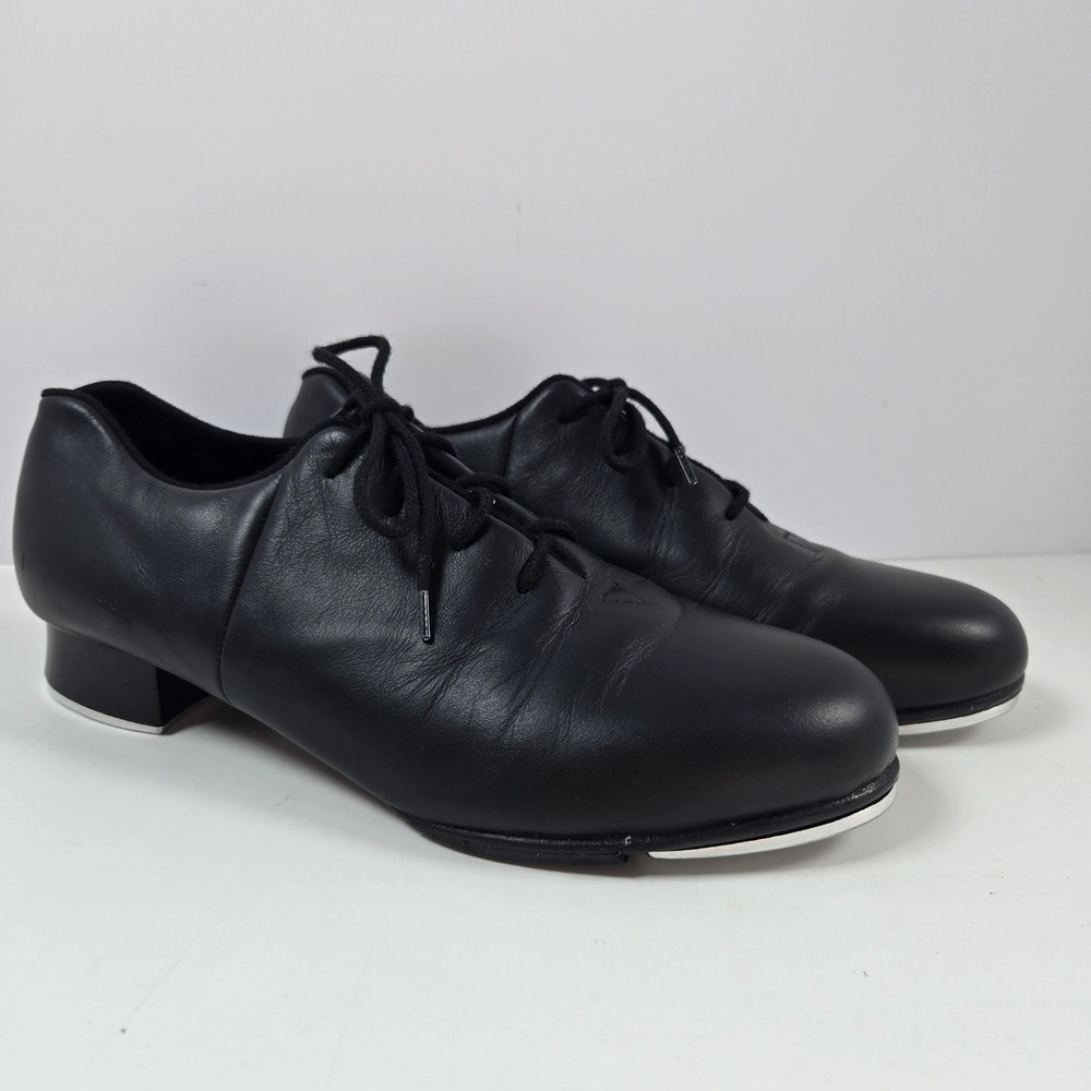 Bloch Audeo Tap Shoes Womens 9M Black Leather Lace Up Oxford Dance Jazz Stage